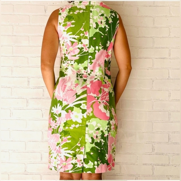 TALBOTS | 100% COTTON WOVEN CANVAS SLEEVELESS PENCIL DRESS - Picture 4 of 15